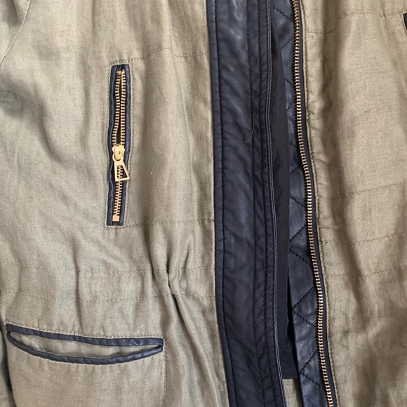 Zara | Trafaluc Linen Utility Jacket - Picture 3 of 3